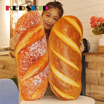 

3D simulation of bread decorative pillows food bread stuffed plush dolls Coussin sofa home decor Creative gift