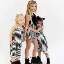 Модный детский комбинезон в полоску для маленьких мальчиков и девочек, 1 предмет, спортивный костюм комбинезон, детские костюмы, брюки, комплект для детей