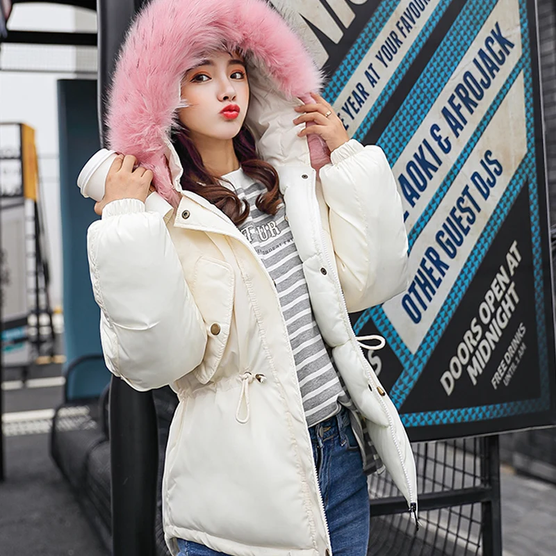 

2018 Winter jacket women casual thick hooded coat fur collar chaqueta mujer plus size camperas mujer abrigo invierno
