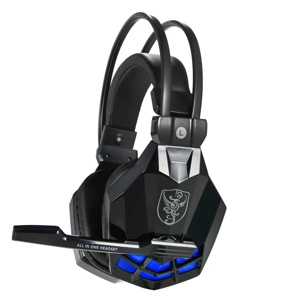 VOBERRY SY850MV 3,5 мм Игровые наушники с шумоподавлением Микрофон Музыкальная гарнитура SA-708 обновлено для PS4 - Цвет: Черный