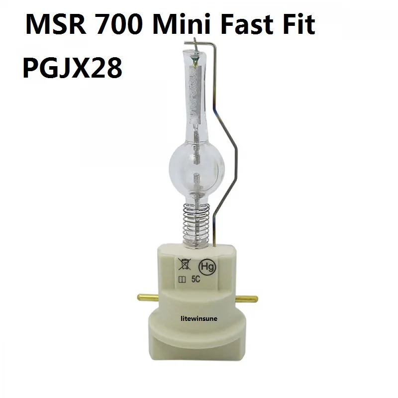 Litewinsune MSR Gold 700 2 SA Mini Fast Fit Lamp HID Stage Studio Light Bulb