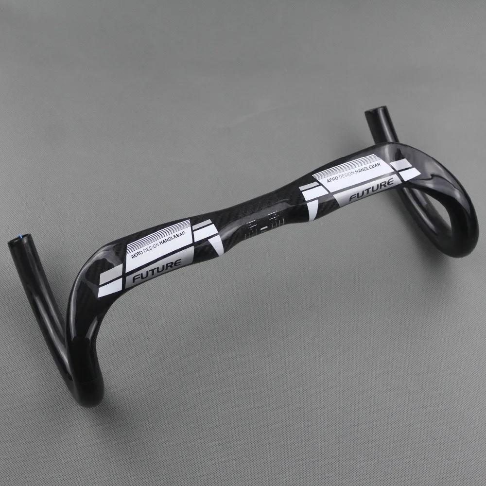 

New free shipping FUTURE full carbon fiber road bike handlebar Racer handle whit breaking wind bent the 31.8 * 380/400/420/440mm