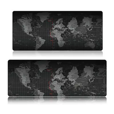 

2 Size Anti-Slip World Map Speed Game Mouse Pad Mat Laptop Desk Mat