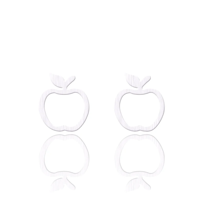 10 пар,, модные ювелирные изделия из нержавеющей стали, серьги-гвоздики для женщин, очаровательные женские свадебные очаровательные украшения в виде яблок вечерние подарки