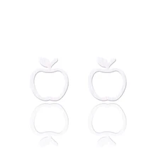 10 пар,, модные ювелирные изделия из нержавеющей стали, серьги-гвоздики для женщин, очаровательные женские свадебные очаровательные украшения в виде яблок вечерние подарки