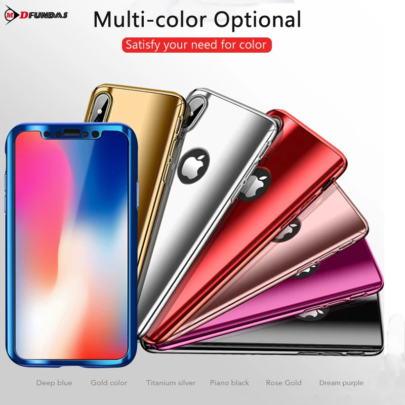 Телефон чехлы для iPhone х чехол 360 противоударный Chic Симпатичные Apple покрытие сумки