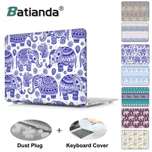 Чехол с откидной крышкой с изображением слона из мультфильма Племенной Стиль Печатный чехол для MacBook Pro 13 15 Air 13 A1932 Mac Book Air 11 retina 13 12 A1466 A1398