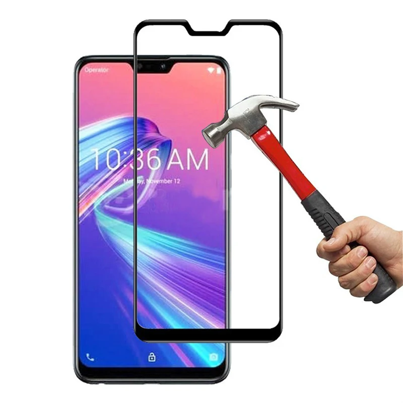 Закаленное 3D стекло для Asus Zenfone Max Pro M2 ZB631KL полноэкранная Защитная пленка