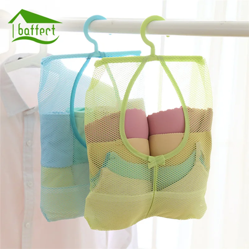 Multifunction Folding Hanging Bag Storage Laundry Clothes Net Bags