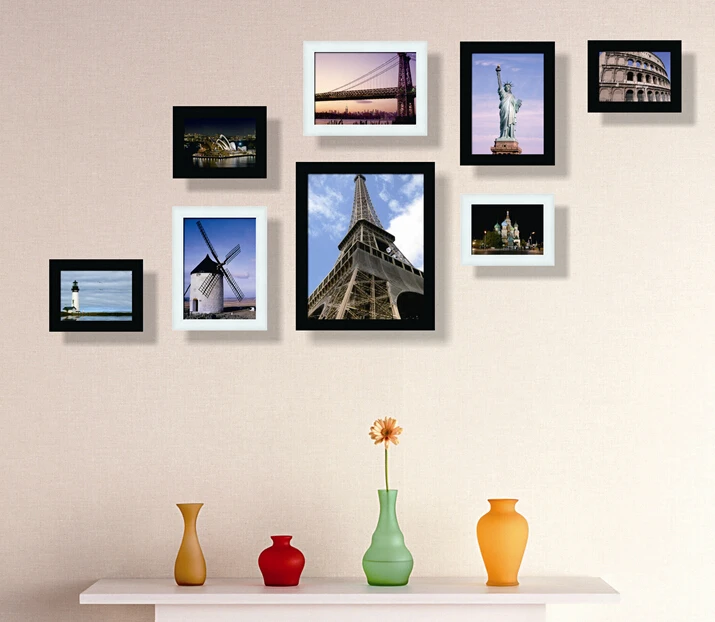 Stenciled Canvas And Frames Wall Decor With Stencilpro 11 X 14 Gun Metal Scroll Lip Wall Frame