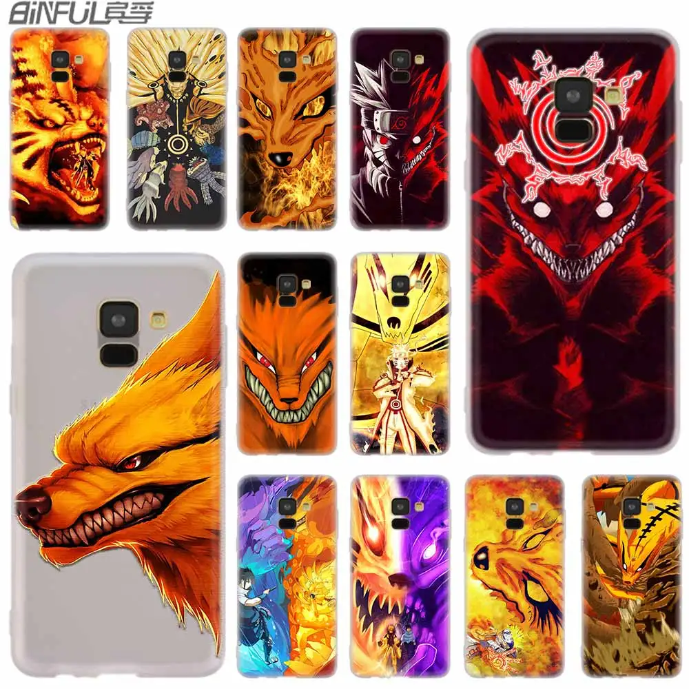 Cover Silicone Case For Samsung Galaxy A42 A52 A72 A32 A12 A71 A51 A70 A50 A20 A30 A20S A21S A50S A6 A7 A8 2018 nine tailed fox | Мобильные