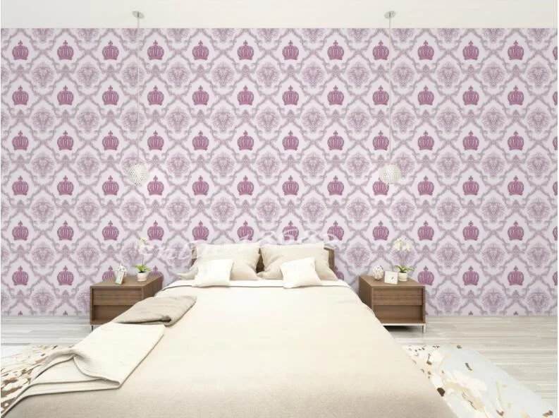 Waliicorners Luxury European Crown wallpaper hotel clothing shop restaurant beauty salon tea shop clubhouse simple wallpaper 17 QQ20180617000214_