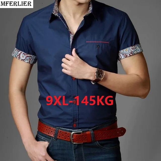 MFERLIER-Summer-casual-shirt-men-short-sleeve-plus-size-big-6XL-7XL-8XL-9XL-Cotton-loose.jpg_640x640 (1)
