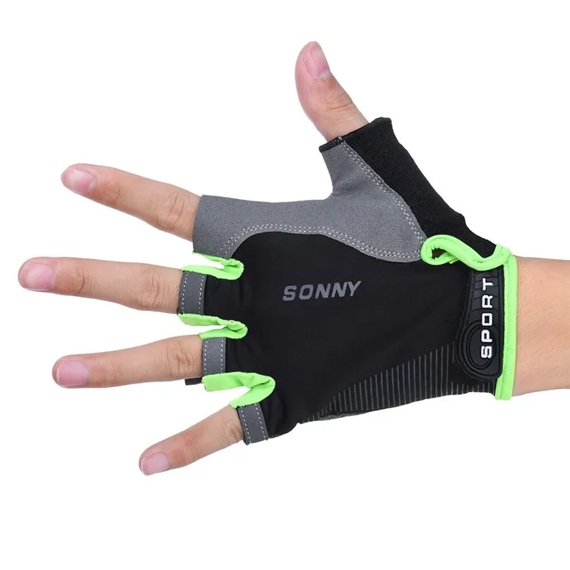 Cycling Bike Half Finger Gloves Skidproof Breathable MTB Mountain Sweat Mesh Bicycle Gloves Men Women Sports Cycling Clothing #2 (29)
