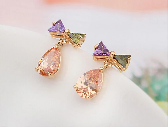 New Arrival Latest Styles Flowers Earrings Colorful Summer Gold New Arrival Latest Styles Flowers Earrings Colorful Summer Gold Earring Tops Designs For S