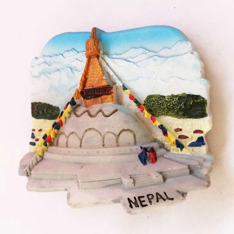 Непальская башня Катманду бардха туристические сувениры с ручками церемония магниты на холодильник