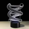 3D DNA LED lampe de nuit ABS Base tactile abstraite spirale ampoule lampe LED veilleuse Table Illusion maison Bar bureau lampe de lave décorative ► Photo 3/6