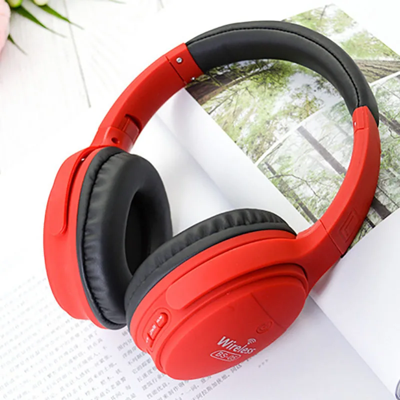 Беспроводные наушники Bluetooth гарнитура складные регулируемые с микрофоном