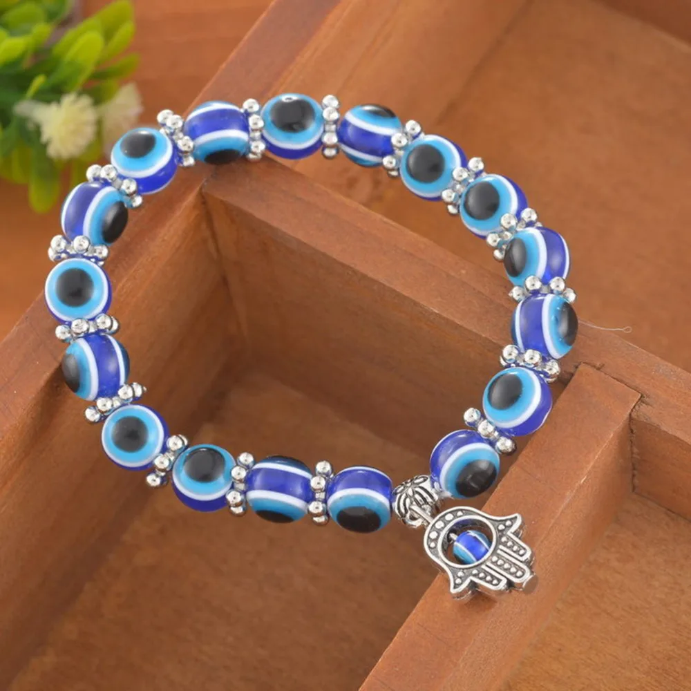 Crystal Beads Eye Bracelets Jewelry Gift for Girls Women Charm