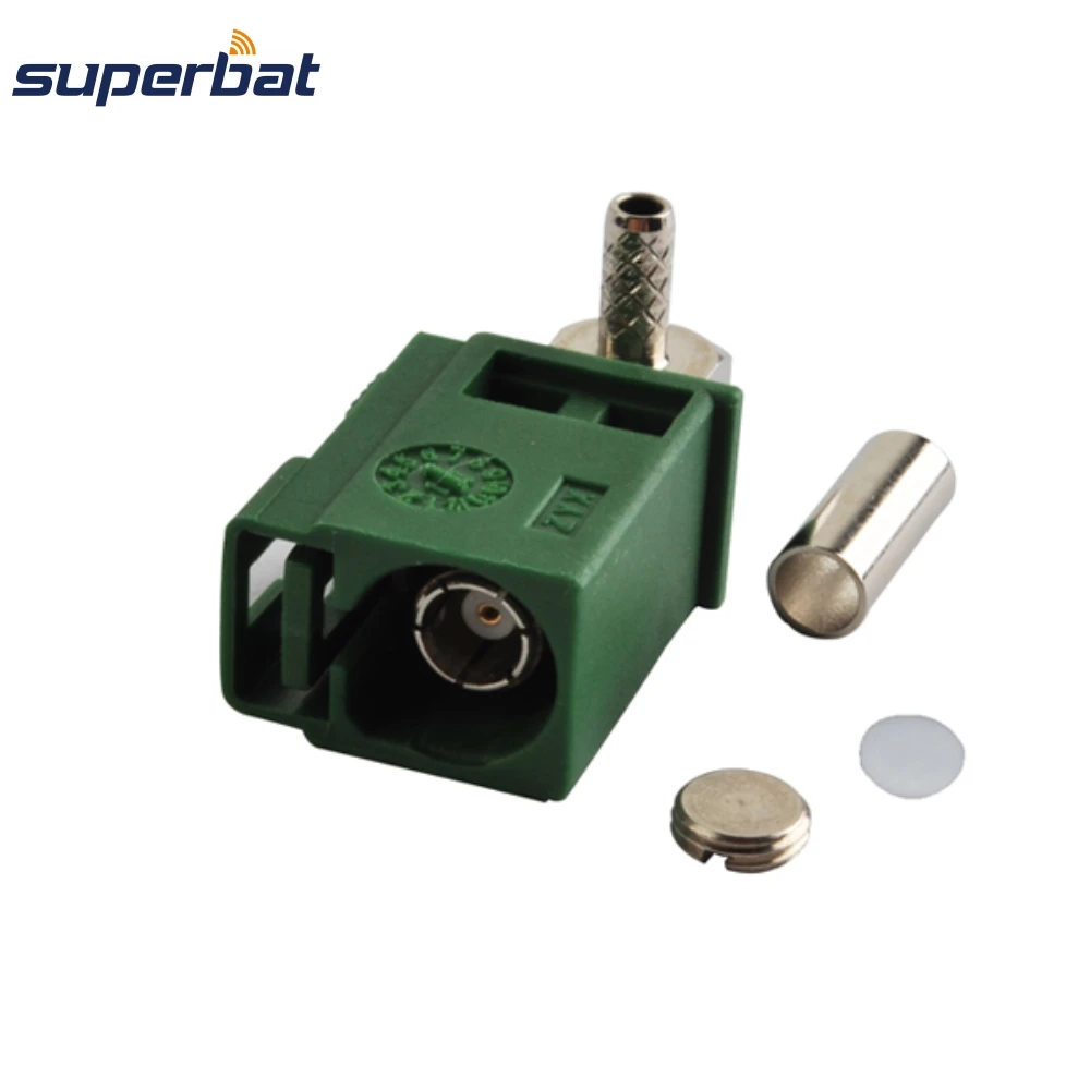 Fakra E Green RF Coaxial Connector for Car TV Cable