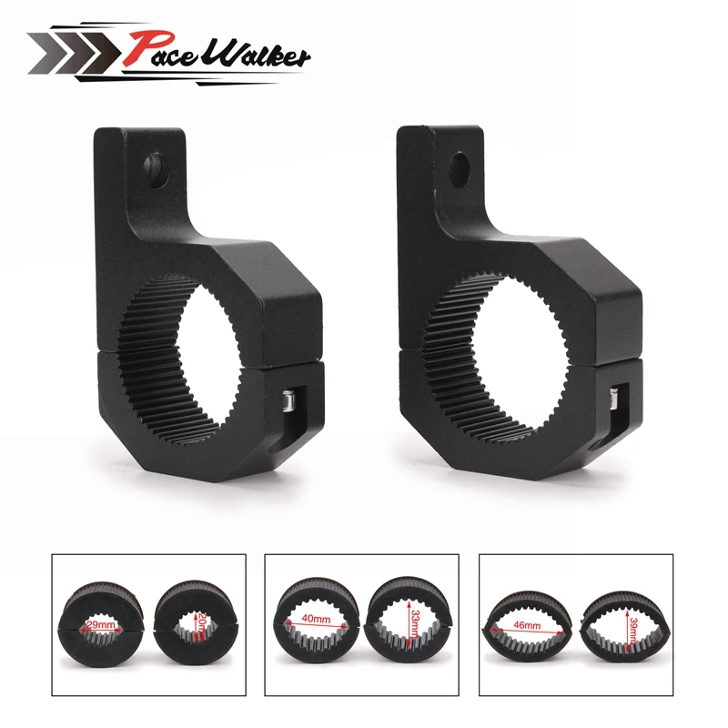 

2018 New 2 pcs universal mounting 20-39mm support Mist light projector support bracket for the motorcycle crash bar guard