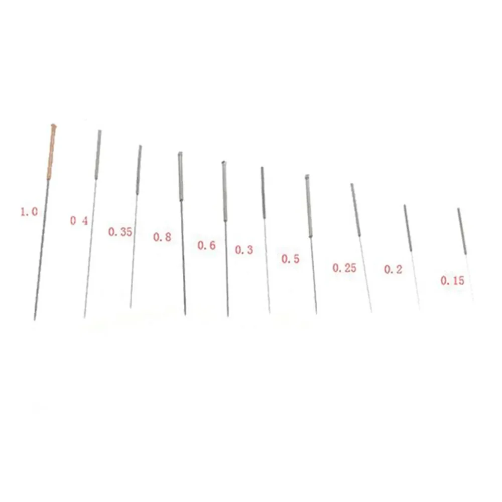 1,0/0,8/0,6/0,5/0,4/0,35/0,3/0,25/0,2/0,15 3D-принтеры насадка для чистки Вышивка крестом иглы комплект Нержавеющая сталь Очистки Аксессуары для принтера