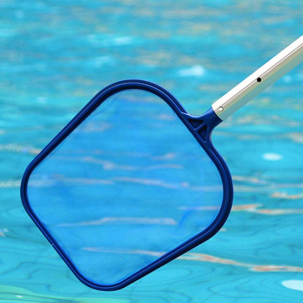 New Arrival Professional Blue Plastic Leaf Rake Mesh Net Skimmer Clean Swimming Pool Tool Leaf Skimmer Net