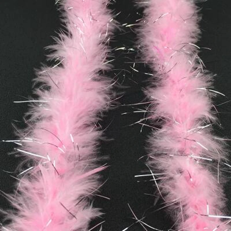 2 yard per lot Pink Marabou Boa for Fur Fake Feather Garlands Boas