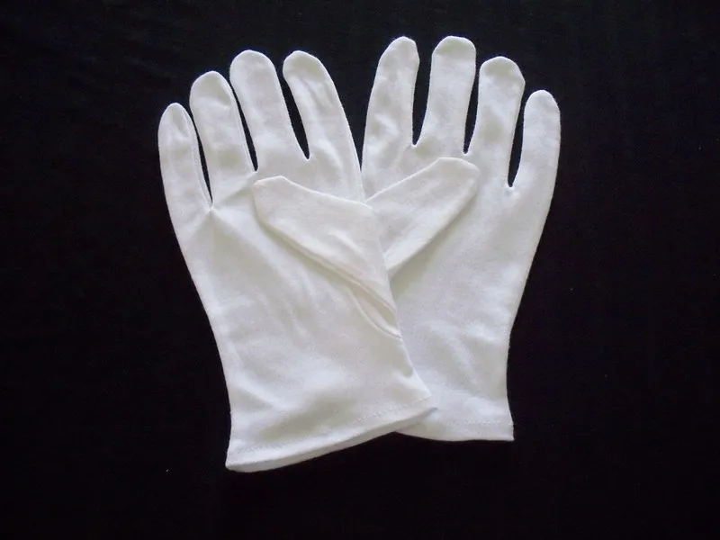 12 пар/лот белый х/б перчатки многофункциональный DIY реквизиты ручной работы для мытья перчаток