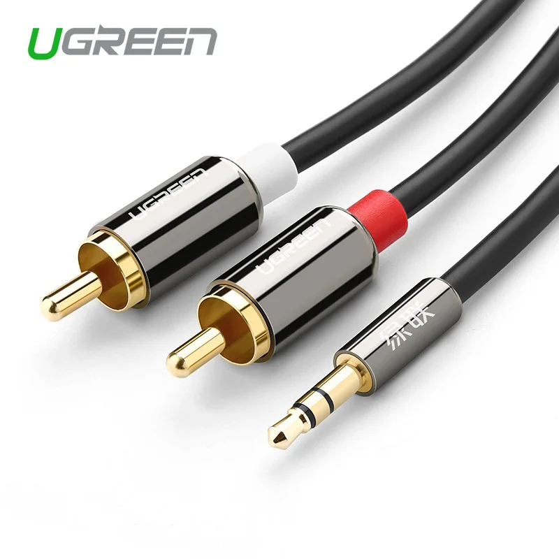 Ugreen rca jack cable 2 rca male to 3 5 male audio cable 2m 3m 5m