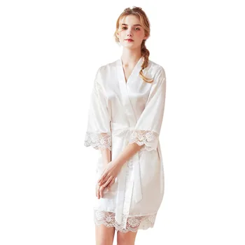 

2019 Women Sexy Summer Lingerie Lace Robe Cloth Nightdress Sleepwear Coat night dress sleepwear nightgown koszula nocna nuisette