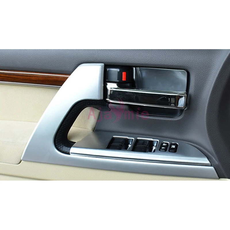 

Chrome Car Styling Interior Door Holder trims Handle Cover Panel Overlay Frame 2008-2018 For Toyota Land Cruiser 200 Accessories