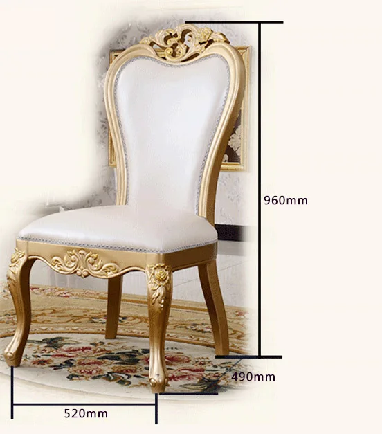 Nieuwe champagne goud Europese massief houten stoelen eetkamer ... Nieuwe champagne goud Europese massief houten stoelen eetkamer ...