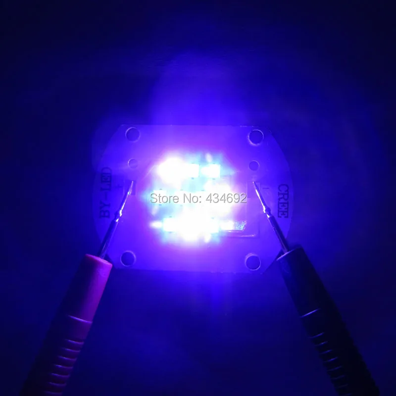 50 Вт Cree ХТЕ XT E Royal Blue 450NM (7 ШТ.) + теплый Белый 3000K (3 светодиодный Излучатель Света DC30