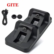 Blueloong USB двумя контроллерами Порты Charge зарядки док-станция для sony Игровые приставки 4 зарядное устройство для PS4 контроллеры