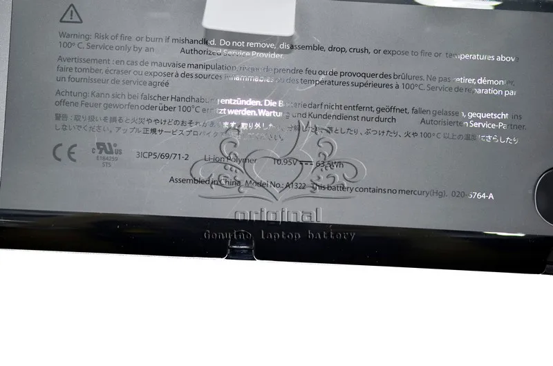 JIGU батарея A1322 для APPLE MacBook Pro 13 &quotUnibody A1278 MC700 MC374 Mid 2009 2010 2011|battery a1322|a1322 batteryapple macbook pro