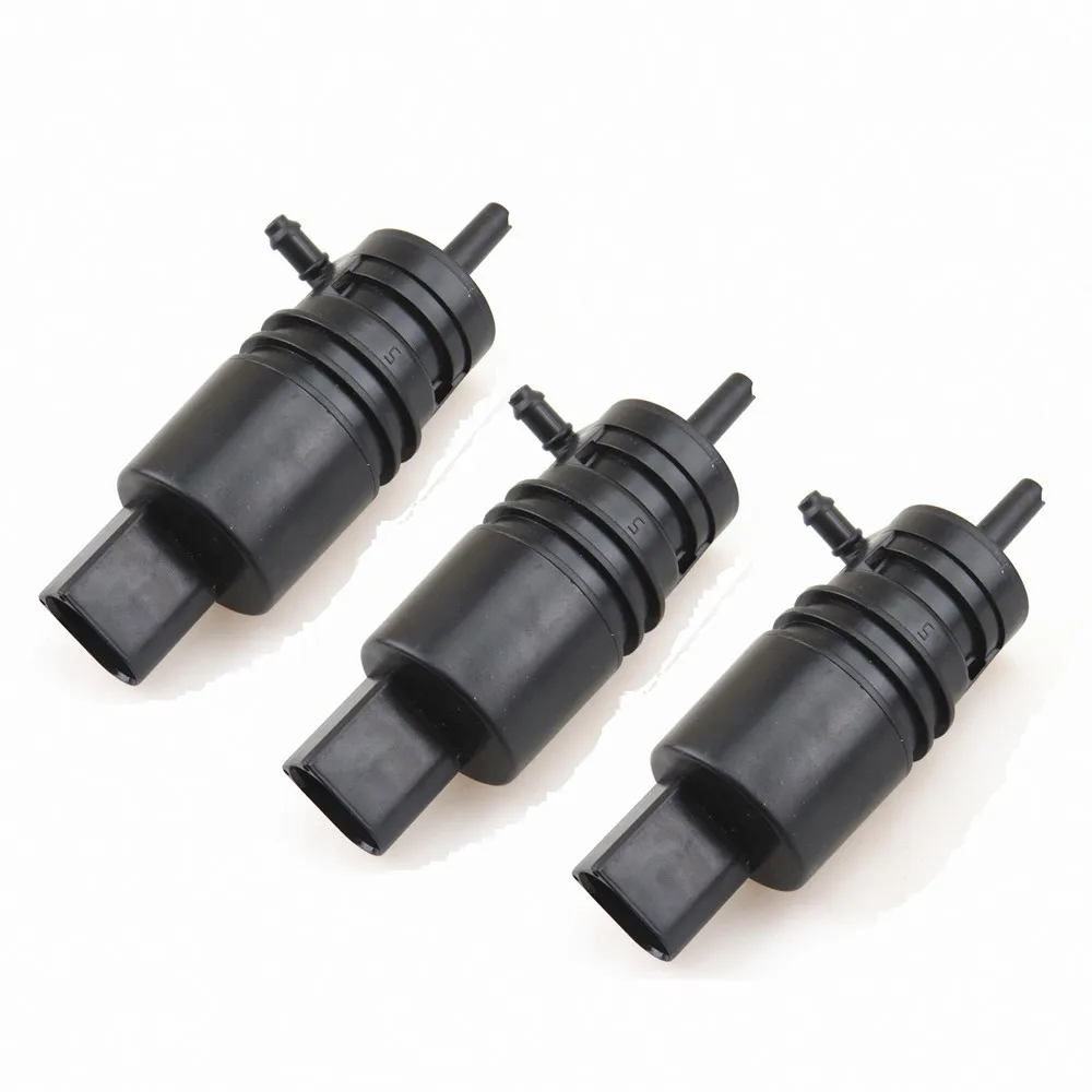 FHAWKEYEQ 3Pcs Car Windshield Washer Pump Motor For A5 S5 A4 S4 VW Bora Golf Polo Passat Beetle Seat Leon Ibiza Toledo 1T0955651