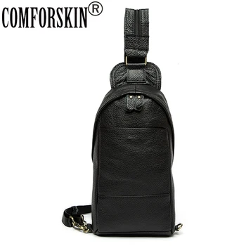 

COMFORSKIN Bolsa Masculina 2020 New Arrivals Genuine Leather Chest Bags Brand Designer Top Fashion Men's Messenger Bags Sales