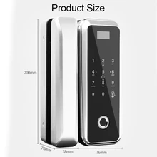 Eseye Glass Door Lock Wood Doors Fingerprint Door Lock For Home Office Anti-theft Security Remote Control Smart Electric Lock Eseye Glass Door Lock Wood Doors Fingerprint Door Lock For Home Office Anti-theft Security Remote Control Smart Electric Lock