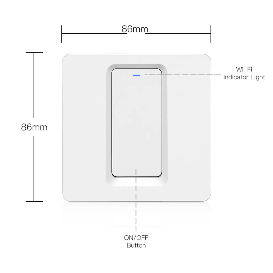 Wi-Fi дистанционный переключатель освещения Кнопка смарт жизнь/туя приложение Remote Управление работает с Alexa Google дома для голоса Управление