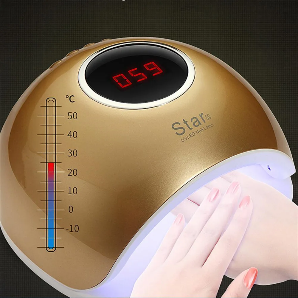 

Star5 UV LED Lamp For Nails Dryer Sun Light Lamp For Manicure 72W Smart LCD Display For All Gel Nail Art Tools uv nail lampstar5