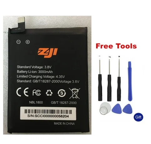 

100% New Original HOMTOM zoji Z7 Battery 3000 mAh for HOMTOM zoji Z7 Smart Phone+Tool Kits