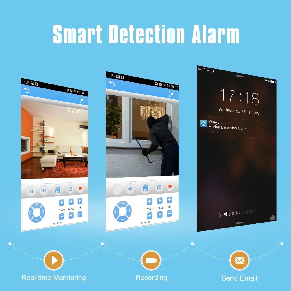  SANNCE 8CH POE CCTV System 4PCS 2.0MP Outdoor Weatherproof Security Camera 8CH NVR Day/Night Video  - 33003816043
