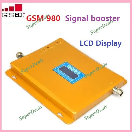 

LCD display NEW GSM repeater 65dBi Mobile phone Signal Repeater, Signal Booster,900MHz, cover 1000 square meter amplifier