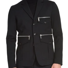 XS-5XL Мужская Новая Мода стилист волос Мода walk-show молния мульти-карман костюм куртка плюс размер певица костюмы