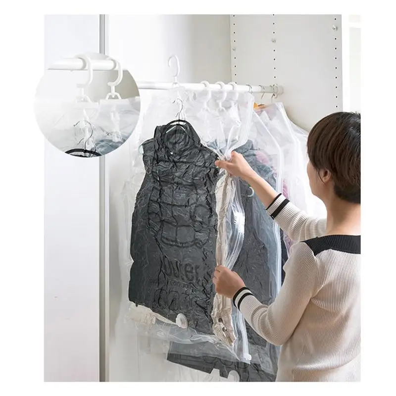 Прозрачный чехол для одежды для защиты от пыли костюм для одежды висячие Чехлы одежда платье для хранения и переноски сумка(средний размер