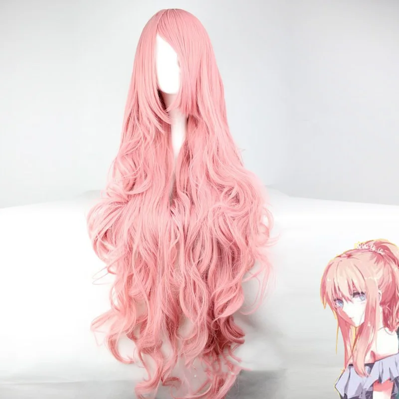 

Vocaloid Megurine Luka Long Wig Cosplay Costume Women Heat Resistent Synthetic Hair Wigs+Wig Cap