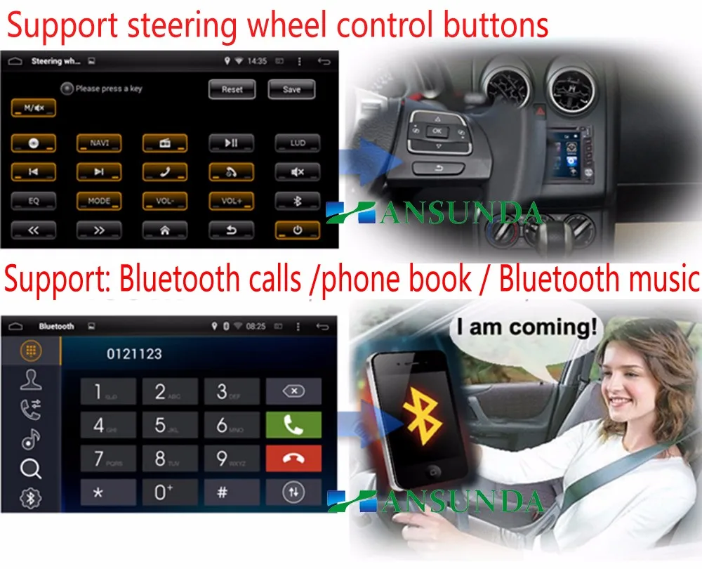 Excellent 2G+16G Android 8.1 2 din In-Dash Car Multimedia radio for KIA Sorento With GPS  Wifi 1024x600  Bluetooth call music 1080P 7