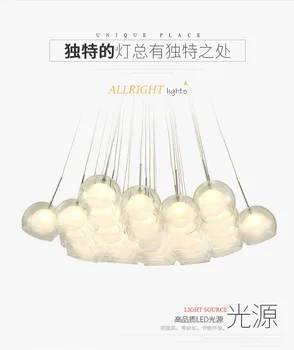 

Modern clear glass chanderlier 7/10/19/25 heads G4 LED light high quality for bedroom dinning room living room