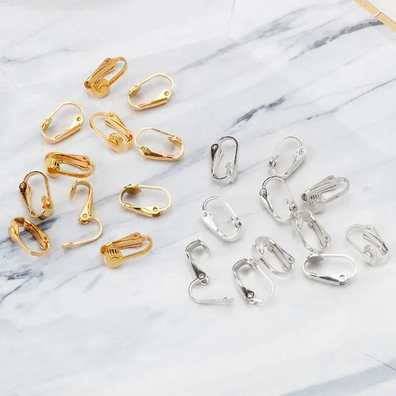 

50Pcs Clip-on Earring Converter DIY Earrings Pierced into Clip on Jewelry Making jewelry accessories